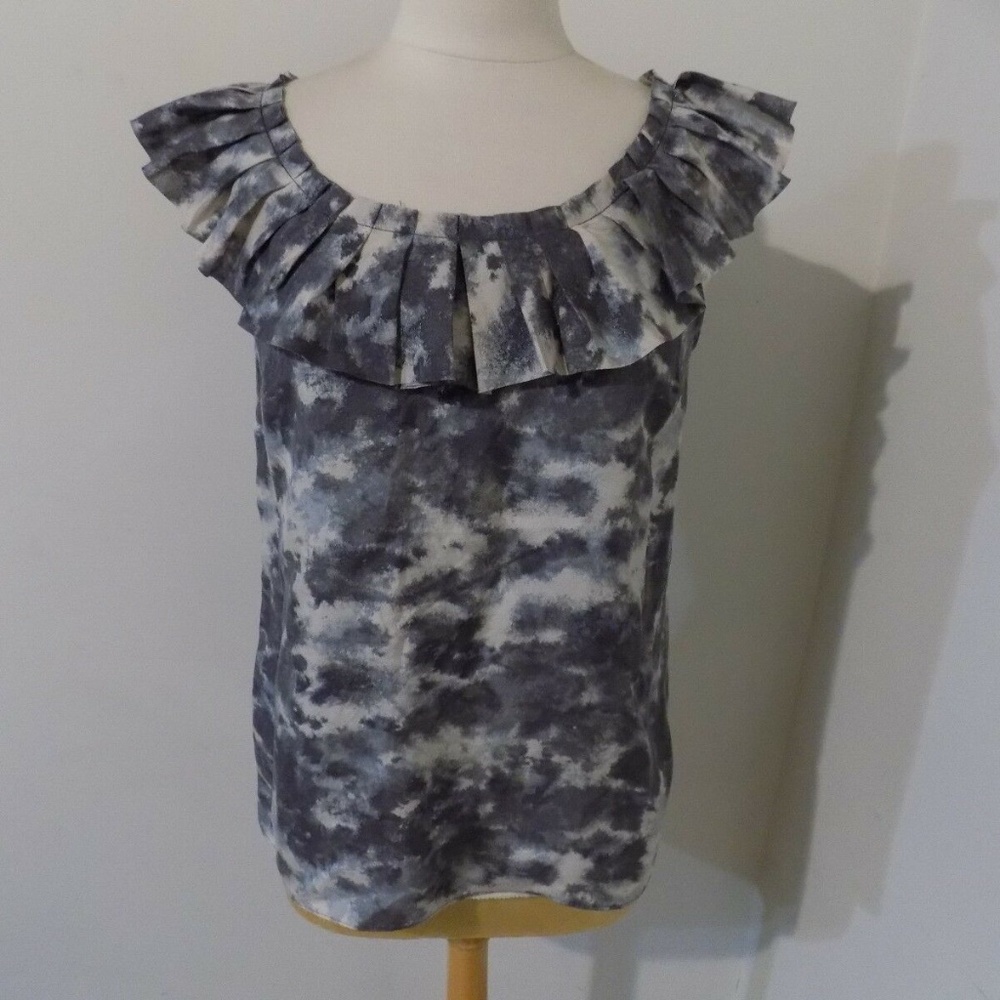 Banana Republic Print Sleeveless Blouse, Sm NEW
